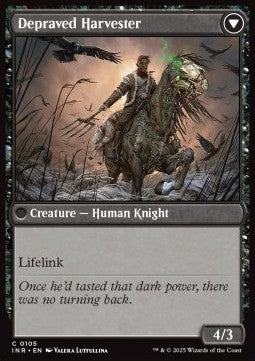 Innistrad Remastered 0105 Desperate Farmer//Depraved Harvester