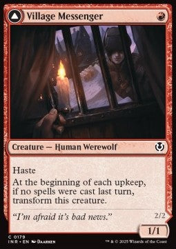 Innistrad Remastered 0179 Village Messenger//Moonrise Intruder