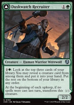 Innistrad Remastered 0193 Duskwatch Recruiter//Krallenhorde Howler