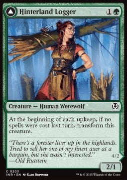 Innistrad Remastered 0203 Hinterland Logger//Timber Shredder