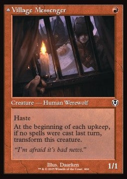 Innistrad Remastered 0466 Village Messenger//Moonrise Intruder
