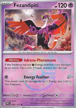 Prismatic Evolutions 045/131 Fezandipiti (Reverse Holo Pokeball)