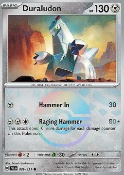 Prismatic Evolutions 070/131 Archaludon (Reverse Holo Pokeball)
