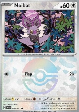 Prismatic Evolutions 090/131 Noibat (Reverse Holo Pokeball)