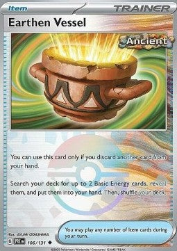 Prismatic Evolutions 106/131 Earthen Vessel (Reverse Holo Pokeball)