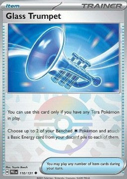 Prismatic Evolutions 110/131 Glass Trumpet (Reverse Holo Pokeball)