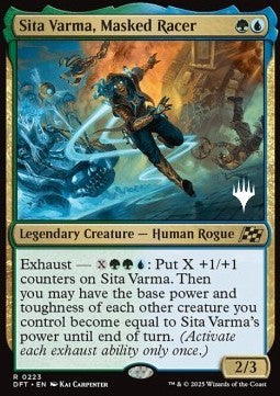 Aetherdrift 0223 Sita Varma, Masked Racer (Silver Stamped)
