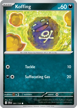Journey Together 091/159 Koffing