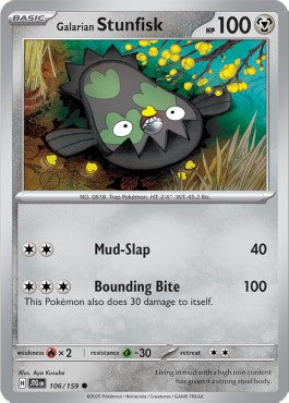 Journey Together 106/159 Galarian Stunfisk