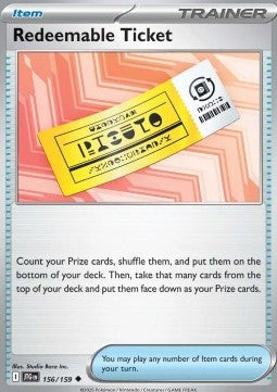 Journey Together 156/159 Redeemable Ticket