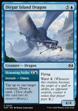 Tarkir Dragonstorm 0040 Dirgur Island Dragon//Skimming Strike