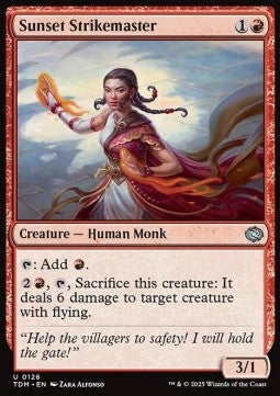 Tarkir Dragonstorm 0126 Sunset Strikemaster