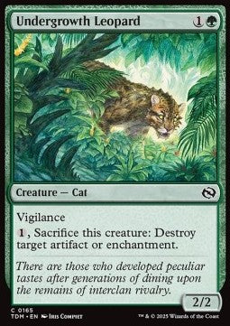 Tarkir Dragonstorm 0165 Undergrowth Leopard