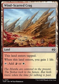 Tarkir Dragonstorm 0271 Wind-Scarred Crag (Foil)