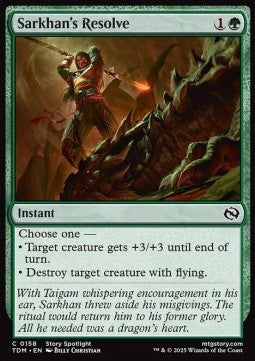 Tarkir Dragonstorm 0158 Sarkhan's Resolve