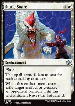 Tarkir Dragonstorm 0026 Static Snare (Foil)