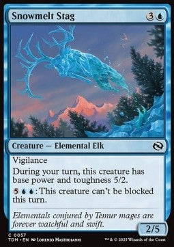 Tarkir Dragonstorm 0057 Snowmelt Stag
