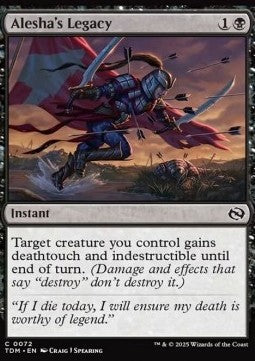 Tarkir Dragonstorm 0072 Alesha's Legacy