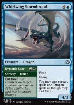 Tarkir Dragonstorm 0234 Whirlwing Stormbrood//Dynamic Soar