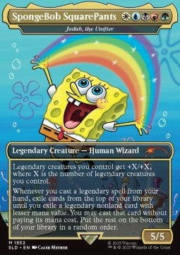 Magic: The Gathering Secret Lair 1932 SpongeBob Square Pants (Jodah, the Unifier)(JA)
