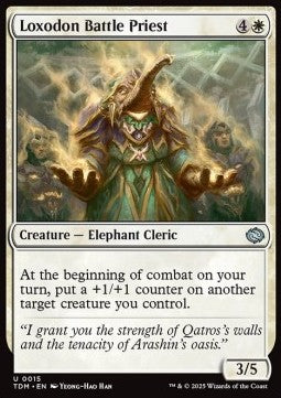 Tarkir Dragonstorm 0015 Loxodon Battle Priest