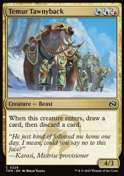 Tarkir Dragonstorm 0229 Temur Tawnyback (Foil)