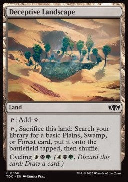 Tarkir Dragonstorm Commander 0356 Deceptive Landscape