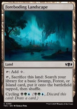 Tarkir Dragonstorm Commander 0365 Foreboding Landscape