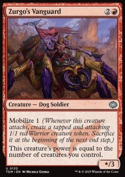 Tarkir Dragonstorm 0133 Zurgo's Vanguard (Foil)