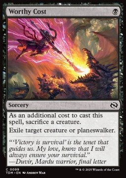 Tarkir Dragonstorm 0099 Worthy Cost (Foil)