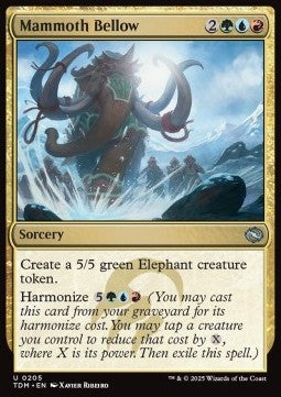 Tarkir Dragonstorm 0205 Mammoth Bellow