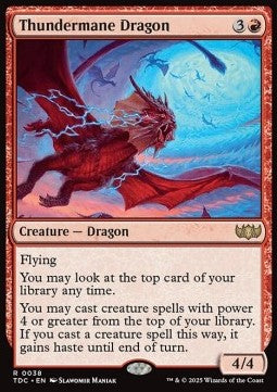 Tarkir Dragonstorm Commander 0038 Thundermane Dragon