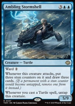 Tarkir Dragonstorm 0037 Ambling Stormshell (Foil)