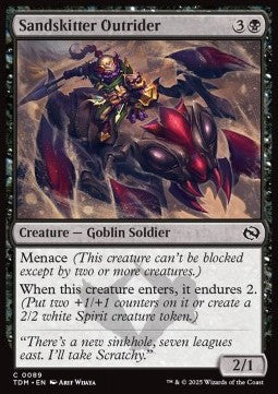 Tarkir Dragonstorm 0089 Sandskitter Outrider