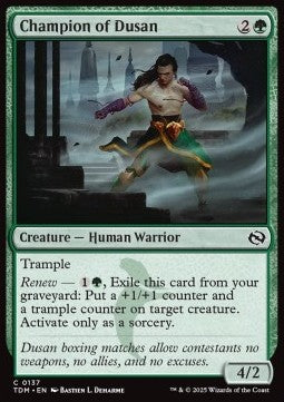 Tarkir Dragonstorm 0137 Champion of Dusan (Foil)