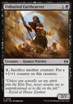 Tarkir Dragonstorm 0095 Unburied Earthcarver (Foil)