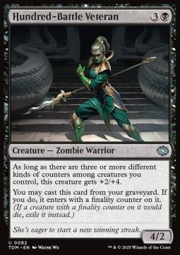 Tarkir Dragonstorm 0082 Hundred-Battle Veteran