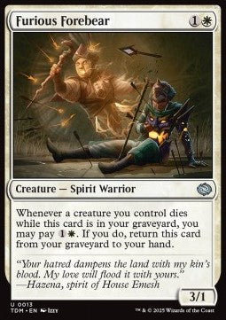 Tarkir Dragonstorm 0013 Furious Forebear