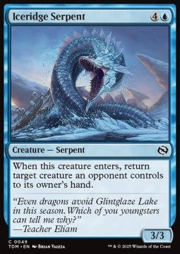 Tarkir Dragonstorm 0049 Iceridge Serpent