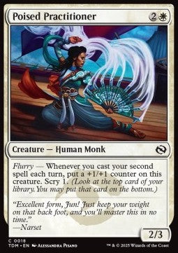 Tarkir Dragonstorm 0018 Poised Practitioner