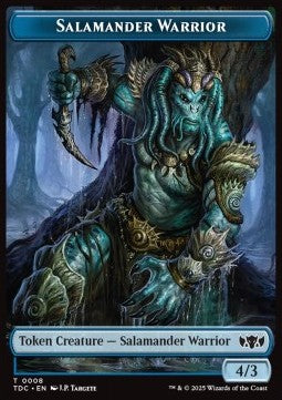 Zombie Druid 0010 - Salamander Warrior 0008 Tarkir Dragonstorm Token
