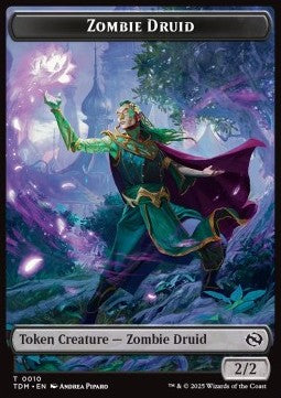 Zombie Druid 0010 - Insect 0022 Tarkir Dragonstorm Token