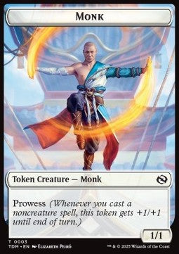 Bird 0002 - Monk 0003 Tarkir Dragonstorm Token