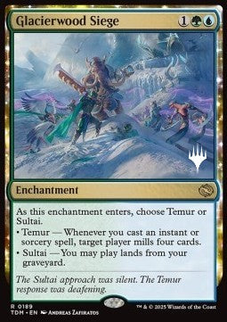 Tarkir Dragonstorm 0189 Glacierwood Siege (Silver Stamped)