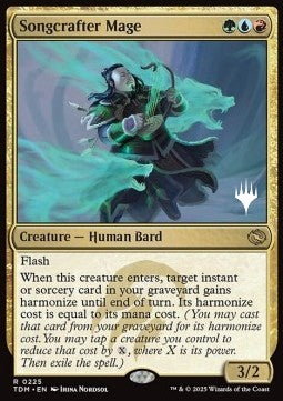 Tarkir Dragonstorm 0225 Songcrafter Mage (Silver Stamped)