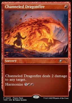 Tarkir Dragonstorm 0423 Channeled Dragonfire (Promo)