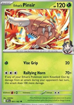 Destined Rivals 001/182 Ethan's Pinsir