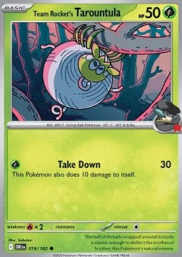 Destined Rivals 019/182 Team Rocket's Taroutula