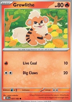 Destined Rivals 027/182 Growlithe