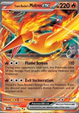 Destined Rivals 031/182 Team Rocket's Moltres ex